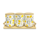 Porcelain Jar Set - 3 Pcs